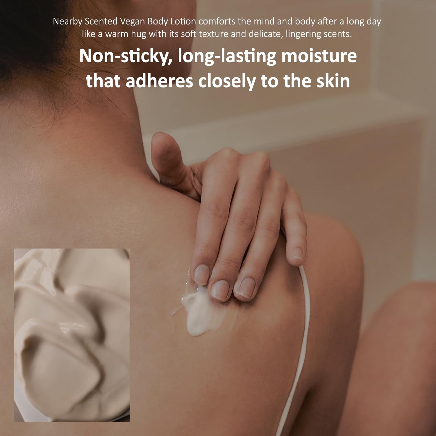 Nearby Still a Rose Vegan Body Lotion 10.1 Fl Oz - Zero-Irritation Eco-Ceramide Formula with 100% Recyclable Packaging, Non-Sticky Moisturizing